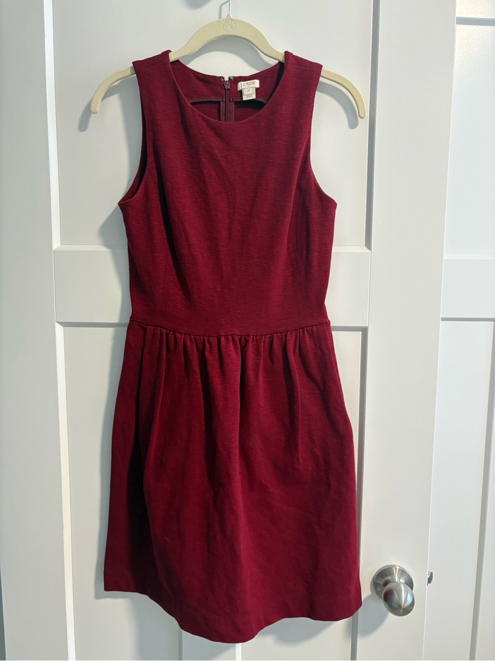 J Crew Sleeveless Burgundy Dress